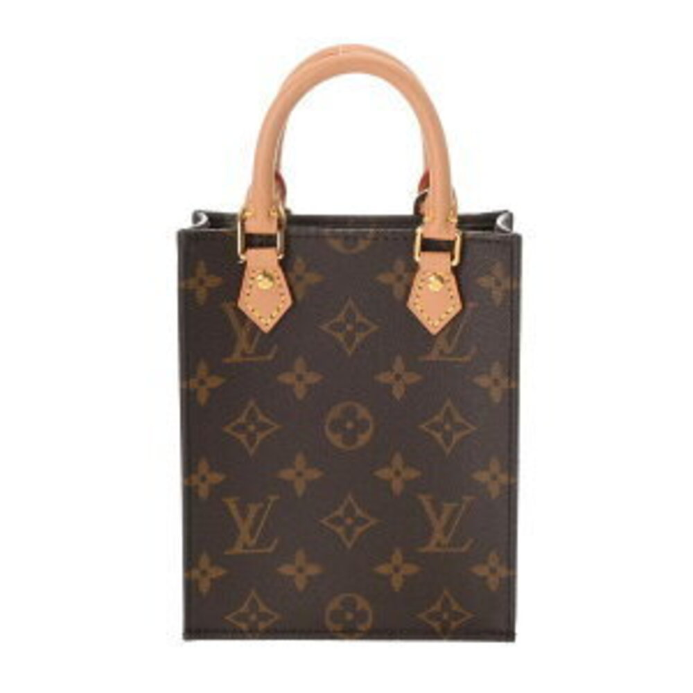Louis Vuitton Monogram Sac Plat Bag Brown Canvas Handbag